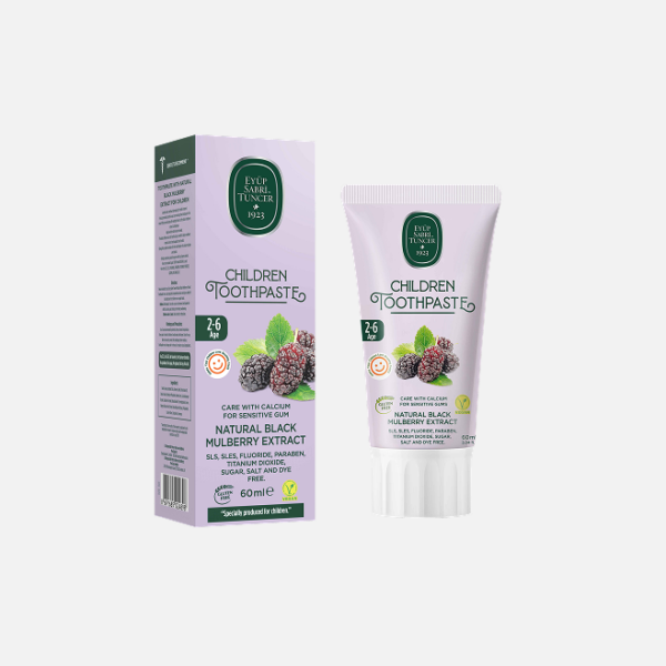 EYUP SABRI TUNCER NATURAL BLACK MULBERRY EXTRACT TOOTHPASTE ( 2-6 Ages) - 60ml
